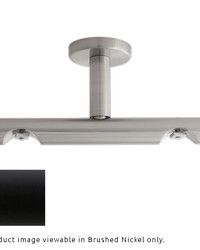 H-Rail Double Ceiling Bracket Matte Black by  Aria Metal 