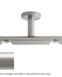 H-Rail Double Ceiling Bracket Satin Nickel by  Aria Metal 