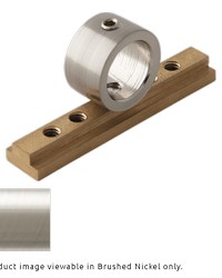 H-Rail Collar Bracket Brushed Nickel by  Aria Metal 