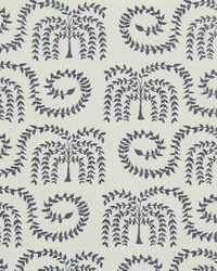 Umbrella Tree Indigo by  Robert Allen 