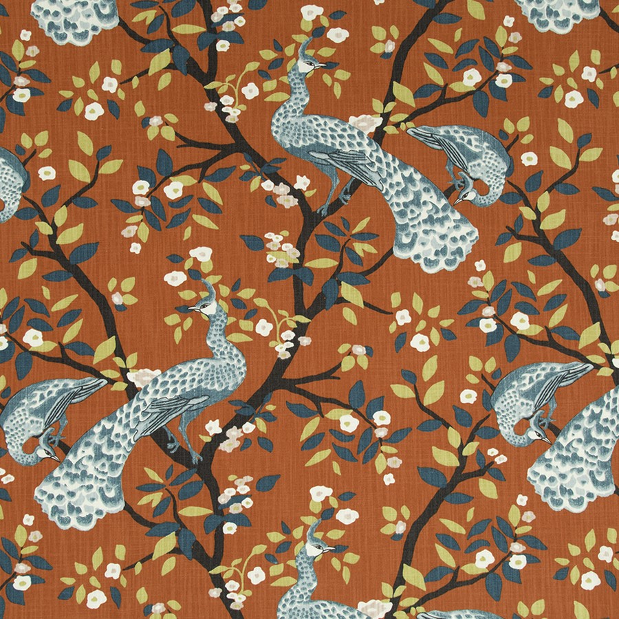 Robert Allen Plume Redux Persimmon Fabric