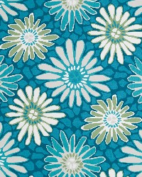Tactile Flora Turquoise by  Robert Allen 