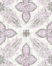 Off Beat Ethnic Violet Geometric Floral by  Carey Lind 
