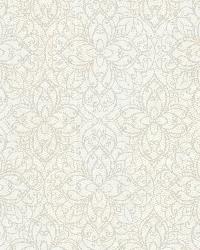 Yasmine Opal Moroccan Mini Medallion by  Brewster Wallcovering 