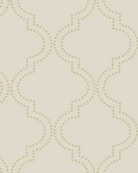Tetra Beige Quatrefoil by  American Silk Mills 
