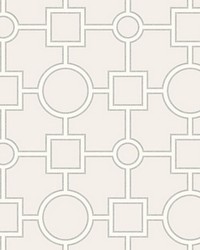 Matrix Light Grey Geometric by  American Silk Mills 