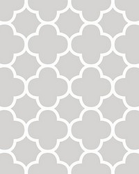 Origin Grey Quatrefoil by  American Silk Mills 