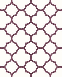 Origin Burgundy Quatrefoil by   
