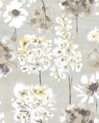 Marilla Yellow Watercolor Floral Wallpaper by   
