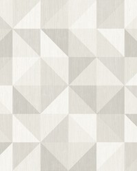 Puzzle Light Grey Geometric Wallpaper by   