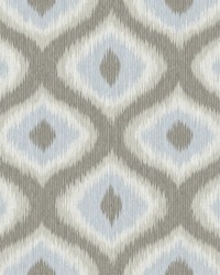 Abra Grey Ogee Wallpaper by  American Silk Mills 