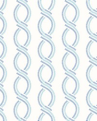 Helix Blue Stripe Wallpaper by   