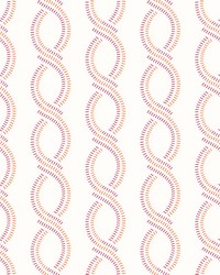 Helix Pink Stripe Wallpaper by   