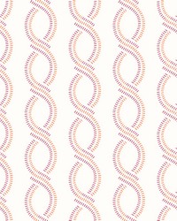 Helix Pink Stripe Wallpaper by   
