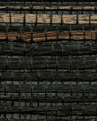 Shandong Charcoal Ramie Grasscloth Wallpaper by   