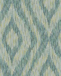 Ethereal Green Ogee Wallpaper by  York Wallcovering 