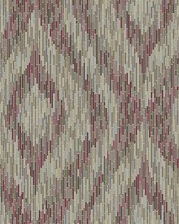 Ethereal Red Ogee Wallpaper by  York Wallcovering 