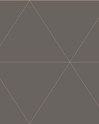 Twilight Grey Geometric Wallpaper by   