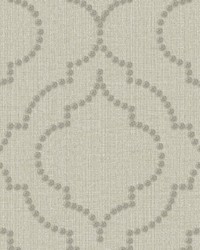 Garett Wheat Quatrefoil Wallpaper by  Old World Weavers 