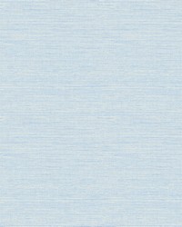 Agave Blue Faux Grasscloth Wallpaper by   