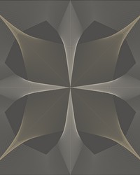 Radius Dark Brown Geometric Wallpaper by   