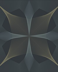 Radius Navy Geometric Wallpaper by   