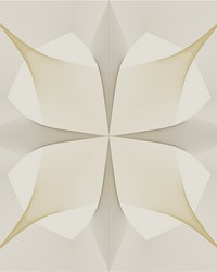 Radius Off-White Geometric Wallpaper by   
