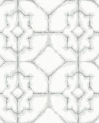 Verandah Grey Shibori Wallpaper by   