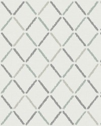 Allotrope Grey Linen Geometric Wallpaper by   