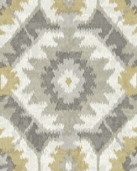 Kazac Grey Shibori Wallpaper by   