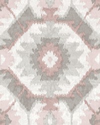 Kazac Light Pink Shibori Wallpaper by   