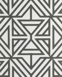Helios Taupe Geometric Wallpaper by   