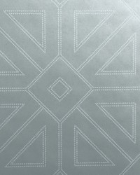 Voltaire Silver Geometric Wallpaper by   