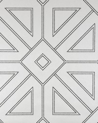 Voltaire Off-White Geometric Wallpaper by   