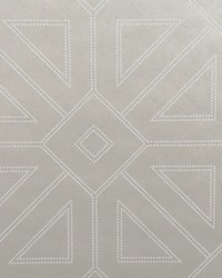 Voltaire Platinum Geometric Wallpaper by   