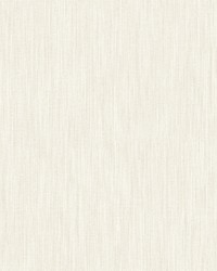 Chenille Off-White Faux Linen Wallpaper by   