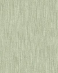 Chenille Sage Faux Linen Wallpaper by   