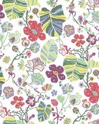 Gwyneth Multicolor Floral Wallpaper by   