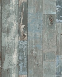 Deena Grey Weathered Wood Wallpaper by   