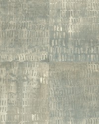 Conundrum Sage Faux Metal Wallpaper by   