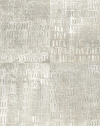 Conundrum Silver Faux Metal Wallpaper by   