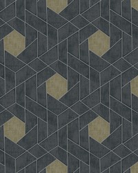 Granada Charcoal Geometric Wallpaper by   