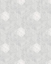 Granada Light Grey Geometric Wallpaper by   