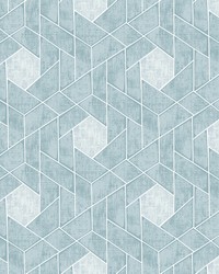 Granada Aqua Geometric Wallpaper by   