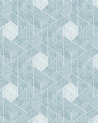 Granada Aqua Geometric Wallpaper by   