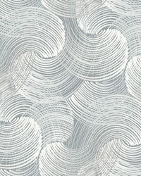 Karson Slate Swirling Geometric Wallpaper by   