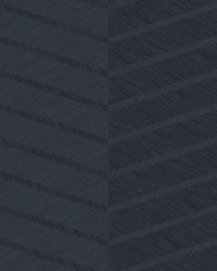 Aspen Indigo Chevron Wallpaper by   