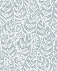 Del Mar Light Blue Botanical Wallpaper by  Roth and Tompkins Textiles 