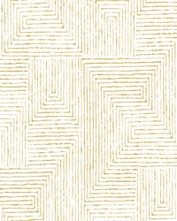 Merritt Honey Geometric Wallpaper by   