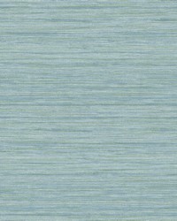 Barnaby Light Blue Faux Grasscloth Wallpaper by   